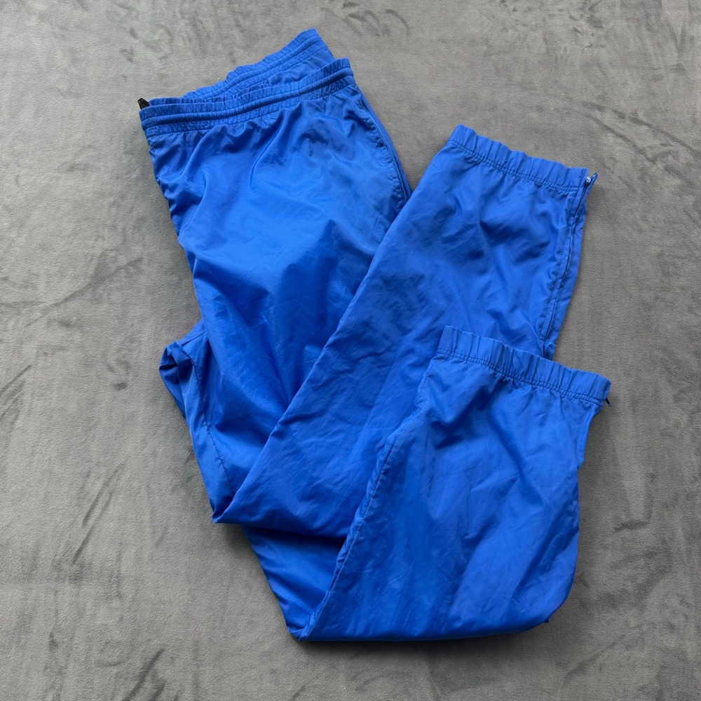 Vintage USA Olympic Brand Blue Nylon Windbreaker Track Pants XL JCPenney Retro